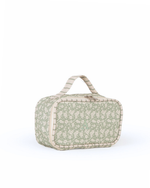 Kit Necessaire Maletinha | Florzinhas Verde Menta + Listrado Verde Menta