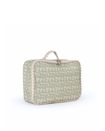 Kit Necessaire Maletinha | Florzinhas Verde Menta + Listrado Verde Menta