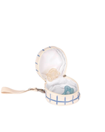 Porta Chupetas | Vichy Azul Claro
