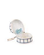 Porta Chupetas | Vichy Azul Marinho