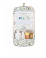 Necessaire Cabide | Floral Sementinhas Azul + Listrado Azul Claro