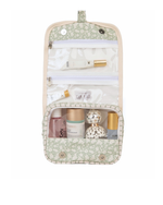 Necessaire Cabide | Florzinhas Verde Menta + Listrado Verde Menta