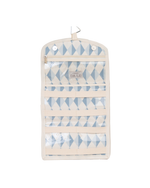 Necessaire Laços | Losango 2 Cores Azul Jeans E Azul Claro