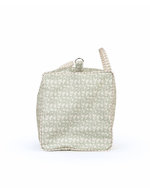Mala Básica | Florzinhas Verde Menta + Listrado Verde Menta