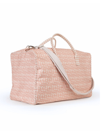 Mala Básica | Florzinhas Rose + Listrado Rose