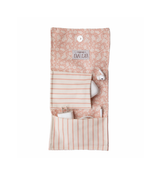 Porta Carregador | Florzinhas Rose + Listrado Rose