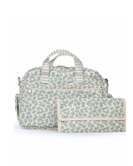 Bolsa Baby | Floral Sementinhas Azul + Listrado Azul Claro