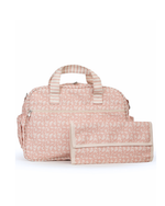 Bolsa Baby | Florzinhas Rose + Listrado Rose