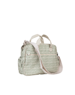 Bolsa Baby | Florzinhas Verde Menta + Listrado Verde Menta