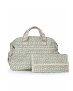 Bolsa Baby | Florzinhas Verde Menta + Listrado Verde Menta