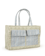 Bolsa Quadrada | Florzinhas Verde Menta + Florzinhas Azul Claro