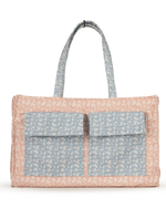 Bolsa Quadrada | Florzinhas Rose + Florzinhas Azul Jeans