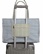 Bolsa Quadrada | Florzinhas Azul Jeans + Florzinhas Verde Menta