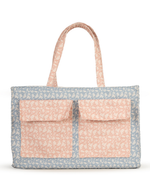 Bolsa Quadrada | Florzinhas Azul Jeans + Florzinhas Rose