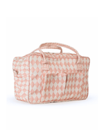 Mala GG | Losango 2 Cores Rose E Rose Claro + Florzinhas Rose