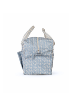 Mala GG | Florzinhas Azul Jeans + Listrado Azul Claro