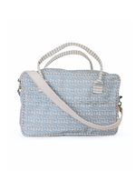 Mala GG | Florzinhas Azul Jeans + Listrado Azul Claro