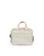 Bolsa Transversal | Florzinhas Verde Menta + Florzinhas Rose
