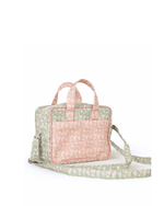 Bolsa Transversal | Florzinhas Verde Menta + Florzinhas Rose