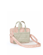 Bolsa Transversal | Florzinhas Rose + Florzinhas Verde Menta