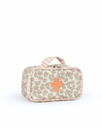 Necessaire Remédios | Floral Sementinhas Rose + Listrado Rose