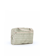 Necessaire Malinha | Florzinhas Verde Menta + Listrado Verde Menta