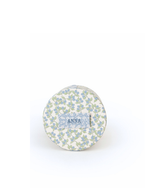 Porta Jóias Redondo | Floral Sementinhas Azul + Florzinhas Azul Claro
