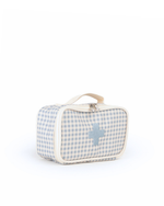 Necessaire Remédios | Xadrez Azul Claro