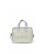 Bolsa Transversal | Florzinhas Verde Menta + Florzinhas Azul Claro
