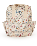Mochila Adulto Com Bordado LUISA | Floral Delicado