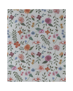 Necessaire Pequena Com Bordado SARAH | Floral Cru + Listrado Vinho