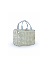 Necessaire Malinha Dupla | Florzinhas Verde Menta + Florzinhas Azul Claro