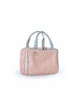 Necessaire Malinha Dupla | Florzinhas Rose + Florzinhas Azul Jeans