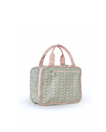 Necessaire Malinha Dupla | Florzinhas Verde Menta + Florzinhas Rose