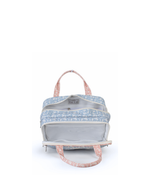Necessaire Malinha Dupla | Florzinhas Azul Jeans + Florzinhas Rose