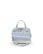 Necessaire Malinha Dupla | Florzinhas Azul Jeans + Florzinhas Verde Menta