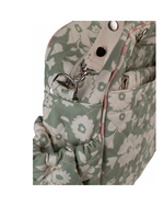 Bolsa Baby |Florzinhas Verde Menta Grande Matelassado + Listrado Rose
