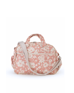Bolsa Baby |Florzinhas Rose Grande Matelassado + Listrado Amarelo