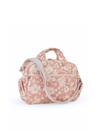Bolsa Baby |Florzinhas Rose Grande Matelassado + Listrado Amarelo