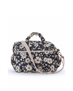 Bolsa Baby |Florzinhas Azul Marinho Grande Matelassado + Listrado Azul Claro