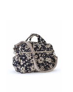 Bolsa Baby |Florzinhas Azul Marinho Grande Matelassado + Listrado Azul Claro
