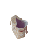 Bolsa De Carrinho |Florzinhas Amarelo Grande Matelassado