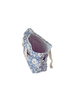 Bolsa De Carrinho |Florzinhas Azul Claro Grande Matelassado