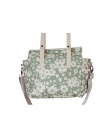 Bolsa De Carrinho |Florzinhas Verde Menta Grande Matelassado