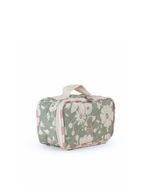 Kit Necessaire Maletinha |Florzinhas Verde Menta Grande Matelassado + Listrado Rose