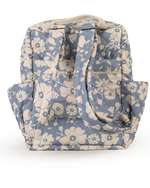 Mochila Adulto |Florzinhas Azul Claro Grande Matelassado