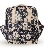 Mochila Adulto |Florzinhas Azul Marinho Grande Matelassado