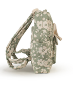 Mochila Adulto |Florzinhas Verde Menta Grande Matelassado
