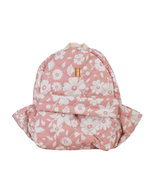 Mochila Kids + Estojo |Florzinhas Rose Grande Matelassado