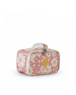 Necessaire Remédios |Florzinhas Rose Grande Matelassado + Listrado Amarelo